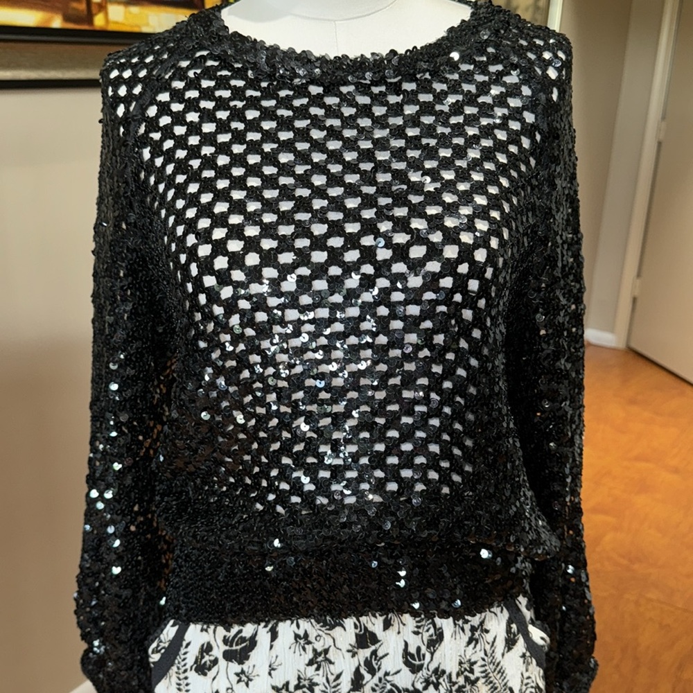 Vintage sequined sweater top